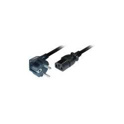 Transmedia Power Cable Schuko - angled IEC 320 plug 2m