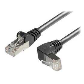 Transmedia Cat6A SFTP Patch Cable, RJ45 plug angled up, 5m