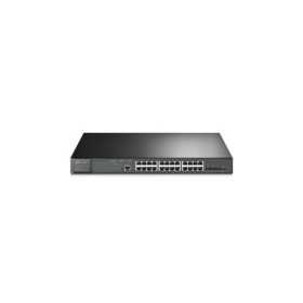 TP-Link Omada JetStream 28-port Gigabit L2+ Smart PoE+ preklopnik (Switch), 24×G-LAN, 4×10G SFP+, RJ45/microUSB console,