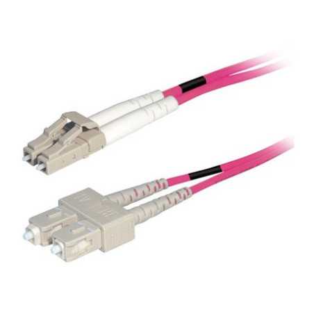 Transmedia Fibre optic MM OM4 Duplex Patch cable LC-SC 2m