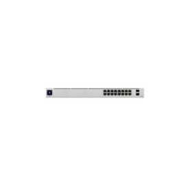 Ubiquiti UniFi Managed 16-port Gigabit Switch (8-port PoE+), 2× SFP, Rackmount (USW-16-PoE-Gen2)