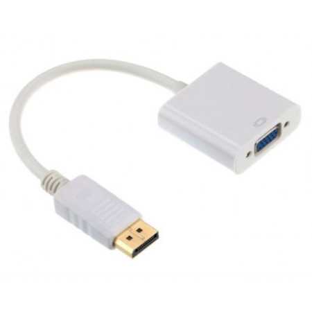 Gembird DisplayPort to VGA adapter cable, white