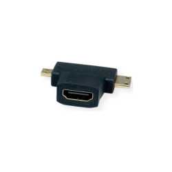 Roline VALUE T-adapter HDMI - Mini HDMI + Micro HDMI