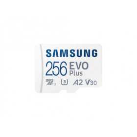 Spominska kartica Samsung EVO Plus, micro SDXC, 256GB, U3, V30, A2, UHS-I, z SD adapterjem