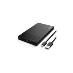 Orico vanjsko kućište 2.5" SATA HDD/SSD do 9.5 mm, tool free, USB-C/USB3.0, crno (ORICO 2526C3-BK-EP)