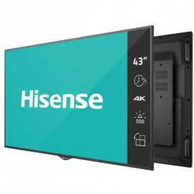 Hisense digital signage display 43BM66AE 43'' / 4K / 500 nits / 60 Hz / (24h / 7 days )