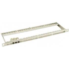 NaviaTec 0.5U Blank Patch Panel 24 Ports, 19", steel, for slim keystone