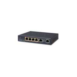 PLANET Gigabit preklopnik (Switch) 4-port 10/100/1000Mbps 802.3at High Power PoE (55W) + 2-Port 10/100/1000T