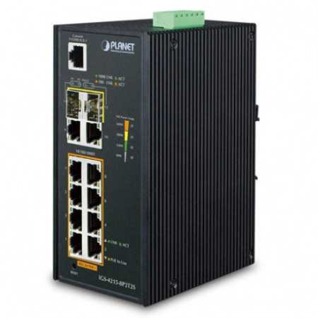 Planet Industrial 12-Port PoE Switch