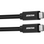 Avacom kabel 2 x Type-C 60W 100cm crni