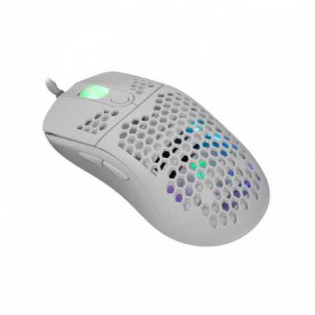 WHITE SHARK RGB gaming miš GALAHAD bijeli 6400dpi