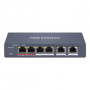 HikVision 4-Port 100Mbps RJ45 PoE (60W)