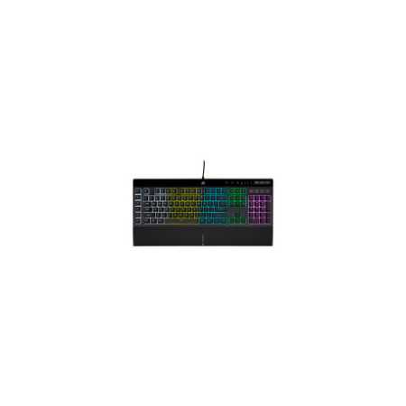 Corsair K55 RGB PRO Gaming Keyboard, Backlit Zoned RGB LED, Rubberdome, EAN:0840006631798