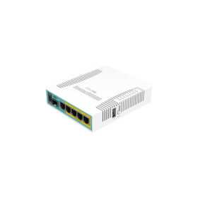 Mikrotik RB960PGS, hEX PoE, 800MHz CPU, 128MB RAM, 5×Gigabit LAN, (4×PoE izlaz), SFP, USB, RouterOS L4, plastično kućišt