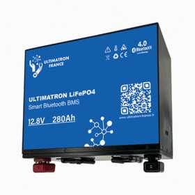 Baterija Ultimatron LiFePO4 Litij-ionska, 12.8V, 280Ah, 3584Wh, Bluetooth, Integrirani Smart BMS