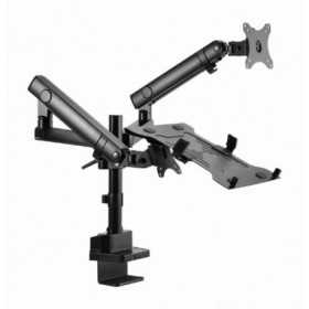 Gembird Desk mounted adjustable monitor arm with notebook tray (full-motion)