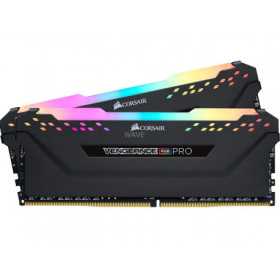 CORSAIR VENGEANCE RGB PRO 16GB (2 x 8GB) DDR4 DRAM 3000MHz C15 Memory Kit — Black