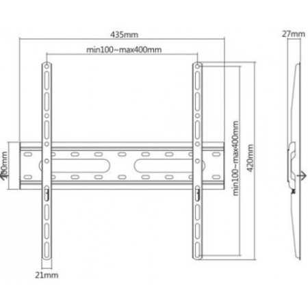 SBOX fiksni nosač 32"-70", do 45kg