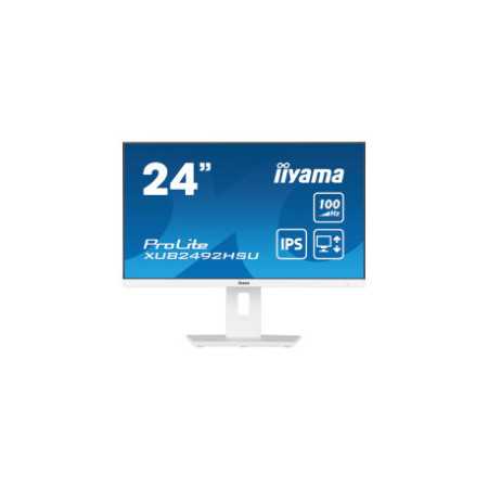 IIYAMA 24" XUB2492HSU-W6 (23.8") 1920×1080 IPS, Pivot, 0.4ms, HDMI/DP, 4×USB HUB, zvučnici, bijeli