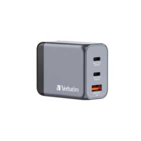 Verbatim GNC-65 GaN zidni punjač 65W, 2×USB-C PD 65W / 1×USB-A QC3.0