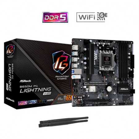 Asrock AMD AM5 B650M PG LIGHTNING WIFI