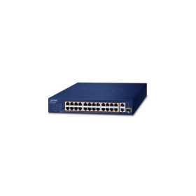 PLANET PoE preklopnik (Switch) 24-port 10/100Mbps + 2-porta 10/100/1000T + 1-port djeljivi 1000X SFP, rackmount kit