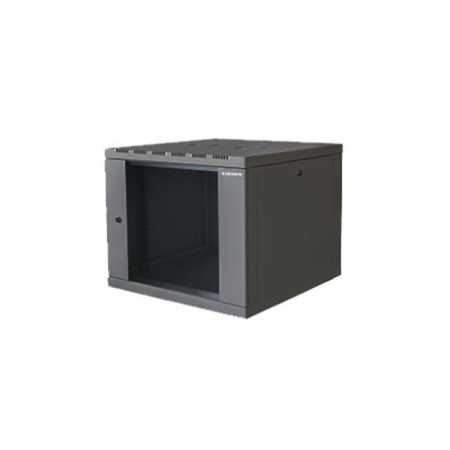 Canovate 19" 12U 600x450x631 SINGLE zidni ormar s bočnim stranama koje se mogu otvoriti izvana, crni (WS3O-9-126DF)