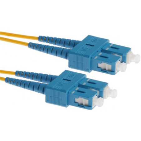 NFO Patch cord, SC UPC-SC UPC, Singlemode 9 125, G.657A2, Duplex, 2m