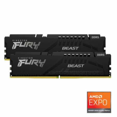 Kingston DDR5 32GB 6000 MHz, 2x16G FURY Black EXPO