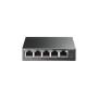 TP-Link 5-port Gigabit Easy Smart preklopnik (Switch), 5x10/100/1000 RJ45 - 4x PoE+, fanless, metalno kučište