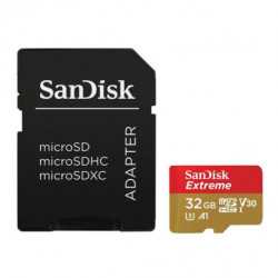 Sandisk microSDHC Extreme 32GB + SD Adapter 100MB/s