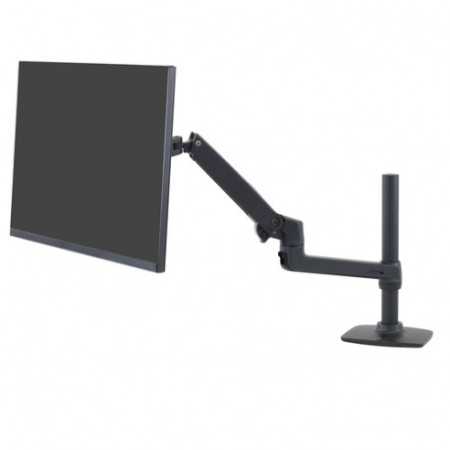 Ergotron LX Monitor Arm with high column, monitor holder (black)