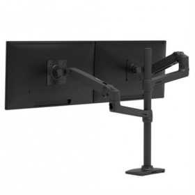 Ergotron LX Dual Monitor Arm, Monitor Mount (black)