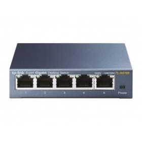 TP-Link TL-SG105PE, PoE 5-port GbE switch, metalno