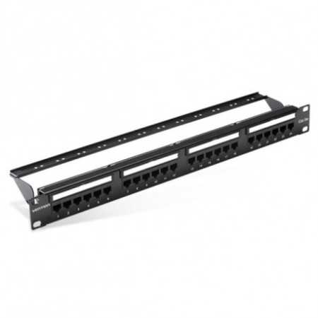 Vention Cat.5E UTP 24 Ports Keystone Patch Panel Black