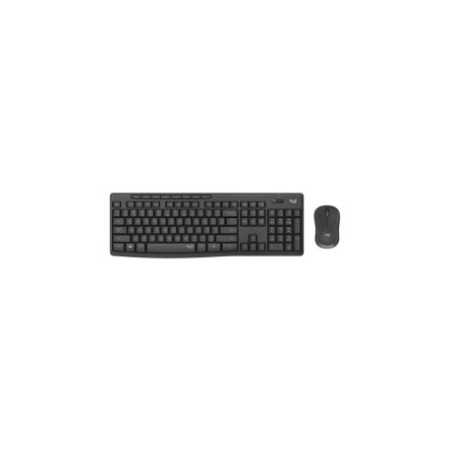 Logitech MK295 Silent bežična tipkovnica+miš, USB, tamnosiva (920-009809)