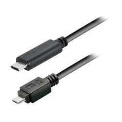 Transmedia USB type C plug - USB 2.0 type B Micro B plug, 2,0 m