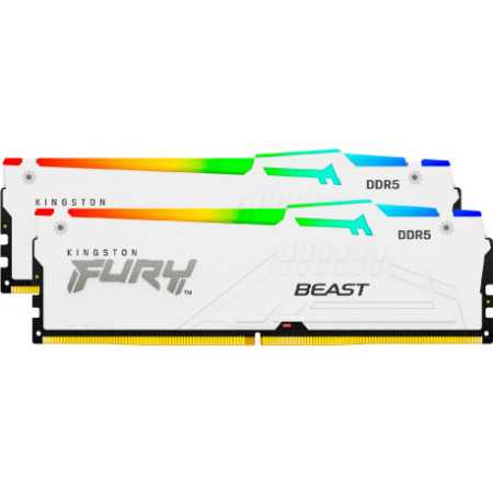 Kingston FURY Beast White RGB Expo 64GB (2x32GB)  DDR5 6000 MHz