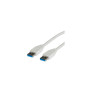 Roline VALUE USB3.0 kabel TIP A-A M/M, 1.8m, bijeli