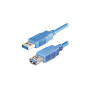 Transmedia USB 3.0 type A plug - USB type A jack 2m