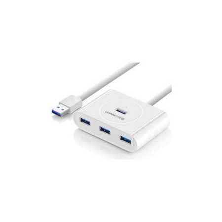 UGREEN USB Hub, USB 3.0 A, 4-portni, bijeli, 1m