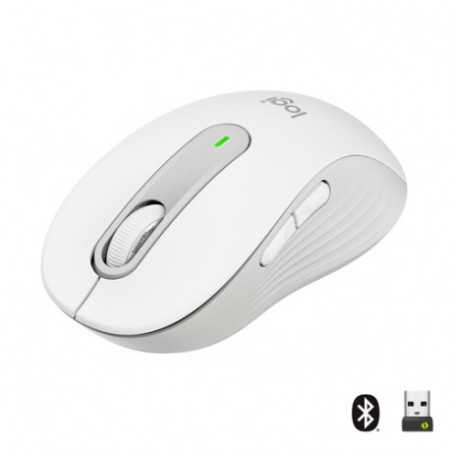 Logitech Signature M650 Wireless, Mouse (white, size M, Chromebook certified)