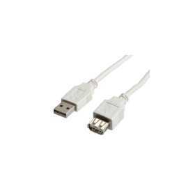 Roline VALUE USB2.0 kabel TIP A-A M/F, 1.8m, bijeli (produžni)