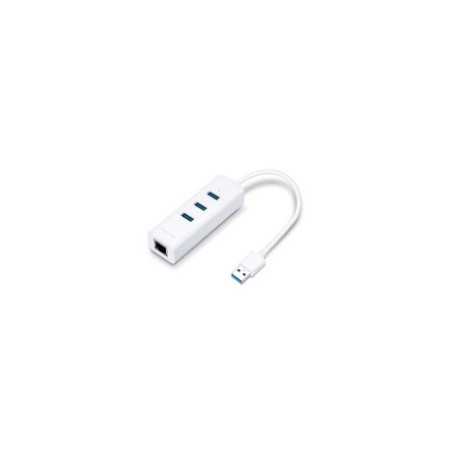 TP-LINK UE330 USB 3.0 3-Port Hub & Gigabit Ethernet Adapter 2 in 1 USB Adapter