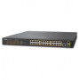 Planet Managed 24-Port GbE 802.3at PoE (30w port) 2-Port SFP Switch (300W)