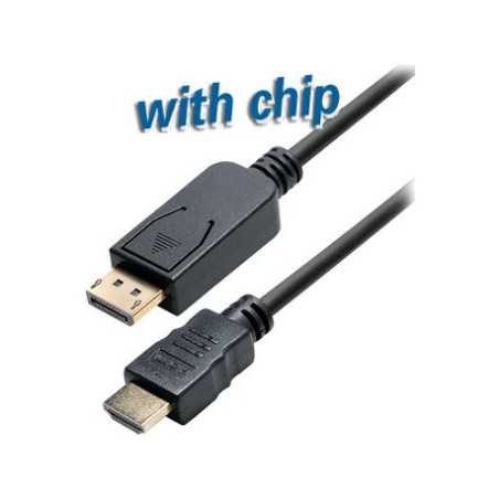 Transmedia DisplayPort plug to HDMI plug, 4K@60Hz, 2,0 m