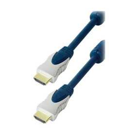 Transmedia HDMI cable metal plugs gold contacts, 7,0 m, blue