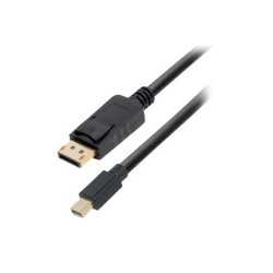 Transmedia DisplayPort plug to Mini DisplayPort plug, 3,0 m
