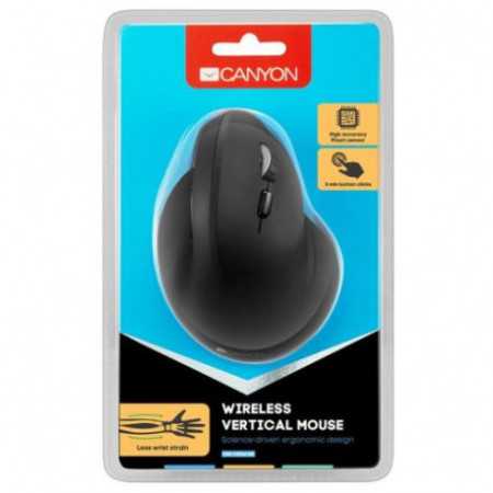 wireless Vertical mouse, USB2.4GHz, Optical Technology, 6 number of buttons, USB 2.0, resolution: 80