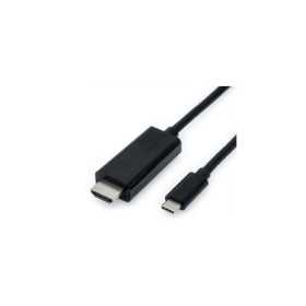 Roline VALUE USB-C - HDMI kabel, M/M, 1.0m, crni